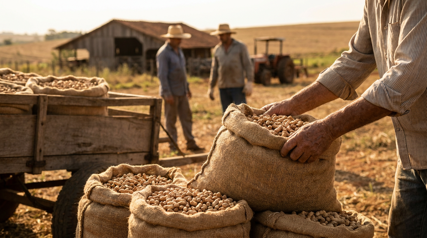 Brazilian peanut cooperative at work